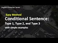 Conditional Sentences - Type 1 2 3 English Grammar Series