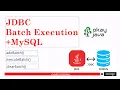 java jdbc batch batch execution batch processing okay java