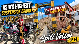 REACHED KAZA SPITI 🤯Asia ko highest suspension bridge pugiyo😍 