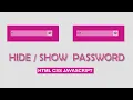 toggle password button hides or shows password on click