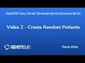 OpenEMR Easy Docker Development - Create Random Patients