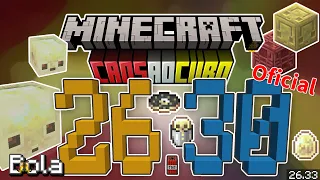⭐Tudo Chegou MINECRAFT 26.30 Oficial❕Mob BOLA⚽| Caos ao Cubo⚽☢️
