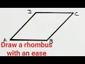 Draw a rhombus with an ease