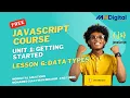 Lesson 6 Data Types Unit 1 Getting Started Complete JavaScript Course Af-Soomaali