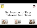 Get Number of Days Between Two Dates