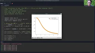 Numerical Differential Equations with Python part 1 Forward Euler