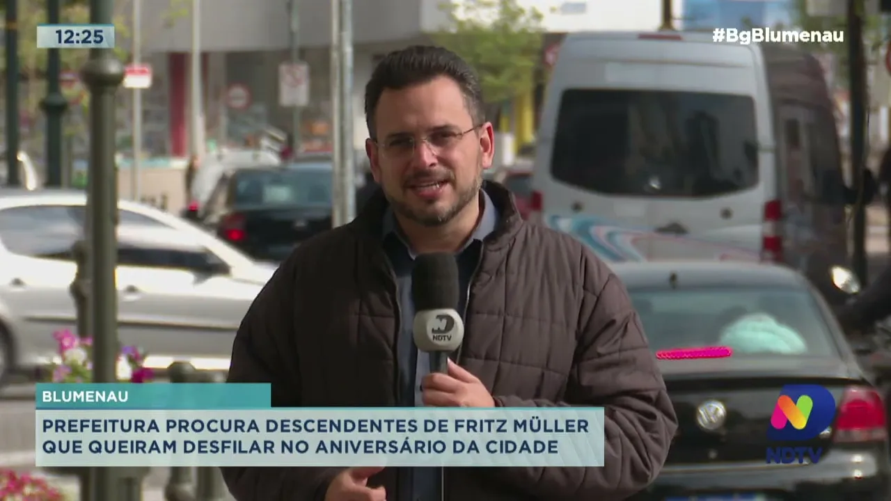 Blumenau: prefeitura procura descendentes de Fritz Müller para desfilar no aniversário da cidade