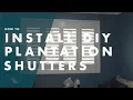 How To Mount DIY Plantation Shutters - Bunnings Warehouse