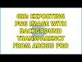 GIS Exporting PNG image with background transparency from ArcGIS Pro 3 Solutions