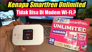 smartfren unlimited internet package cant be used on a wi fi modem this video is the solution