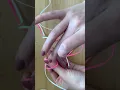 Starting a two string lanyard