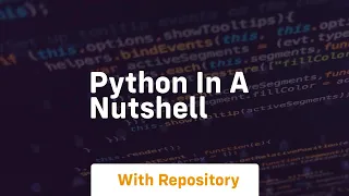python in a nutshell