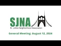 SJNA General Meeting August 12 2024