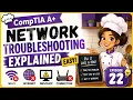 CompTIA A Network Troubleshooting Explained EASY Ping DNS DHCP Wi-Fi More
