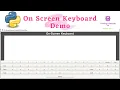 On Screen Keyboard Demo Python GUI Project Beginners