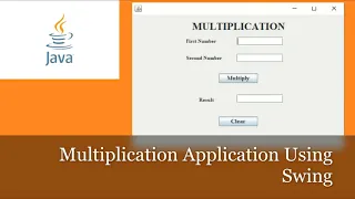 Simple Multiplication Application in java using swing