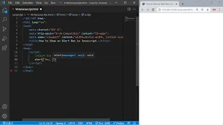 How to Show an Alert Box in Javascript on an HTML Page Write an Alert Box on HTML Document
