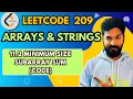 209 2 Minimum Size Subarray Sum Code Array And String Playlist