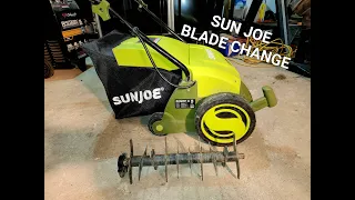 Sun Joe Electric Dethatcher Scarifier Walkthrough and Attachment Change AJ801E