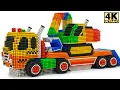 Download Lagu DIY - How To Make Excavator Transport Truck with Magnetic Balls (Satisfying) | Magnet Ideas 4K