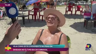Último dia de Carnaval: praia da Enseada ainda tem folia!