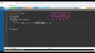 Priority Queue using Array in C