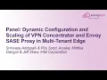 Panel Dynamic Configuration and Scaling of VPN Concentrator and Envoy SASE Proxy in Multi-Tenant