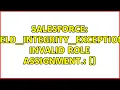 Salesforce FIELD - INTEGRITY