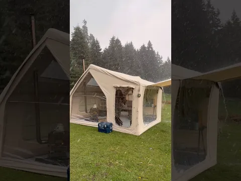 2 ODALI ÇADIRIMIZDA ŞİDDETLİ YAĞIŞTA KAMP ☔️