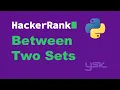 HackerRank Between Two Sets Solution in Python