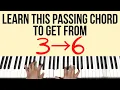 Learn This Passing Chord For Any 3-6 Progression | Piano Tutorial