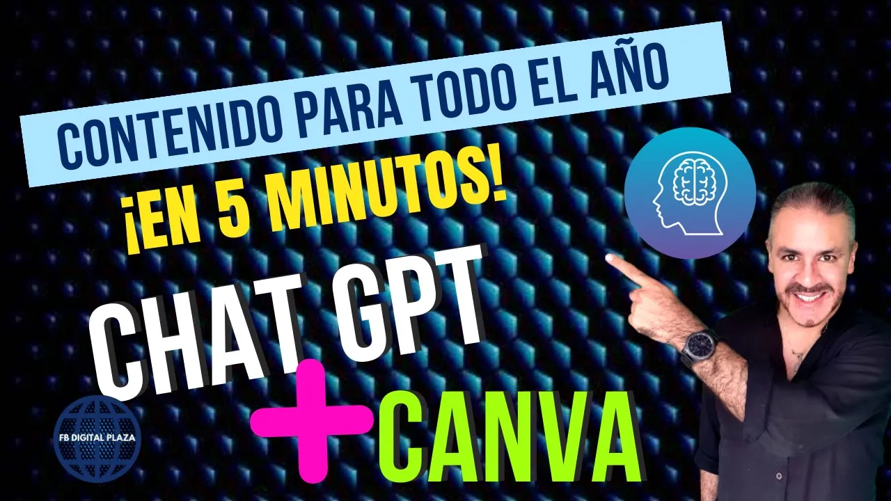 ¡Cinco Minutos Para Desarrollar Contenido para todo el Año! Hazlo con ChatGPT+Canva