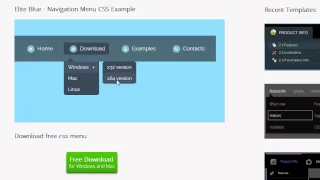 Drop down menu - pure css