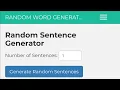 1 Animating anything that comes in the random sentence generator
