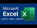 How To Use Excel LEFT MID RIGHT Functions