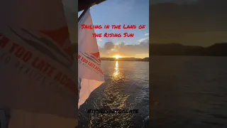 Sunrise Sail in Kyushu Japan  #youtubeshort #nevertoolate