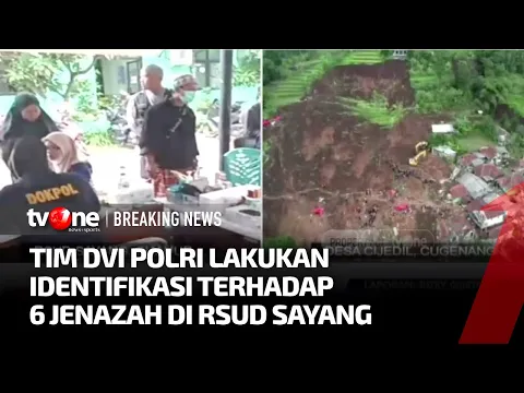 Proses Identifikasi Jenazah Korban Gempa di RSUD Sayang