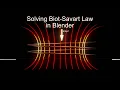 Solving Biot Savart Law In Blender - Spiral Coil