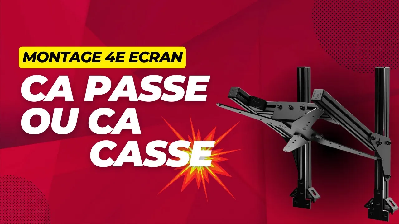 🚀 Montage Support Track Racer pour 4ème Écran au-dessus de l'Ultra Wide, ca passe ou ca casse 🎮