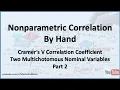 Nonparametric Correlation Cramer s Correlation Two Multichotomous Nominal Variables - Part 2