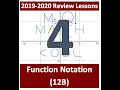 19-20 Review Lesson 4 - Function Notation 12B