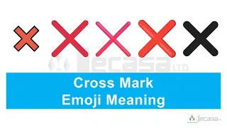 Cross Mark Emoji Meaning Learning Emojis