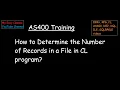 How to Determine the Number of Records in a File in CL program