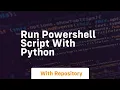 run powershell script with python
