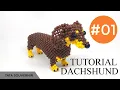 How to bead animal accessories Dachshund dog Part 1