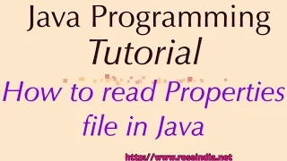 How to read properties file in Java