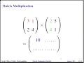Matrix Multiplication Discrete Mathematics