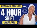SHORT 4 Hour Shift - Part Time Work From Home Jobs 2026
