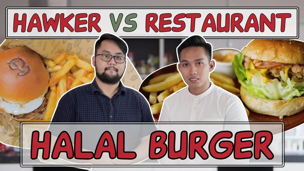 HAWKER VS RESTAURANT   Best Halal Burgers in Singapore   EP 6