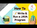 How to Run First Java Program Java First Program Coding Draft by Kanika